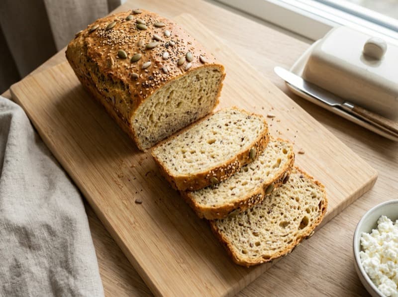Cottage cheese proteinbrød (formbrød)