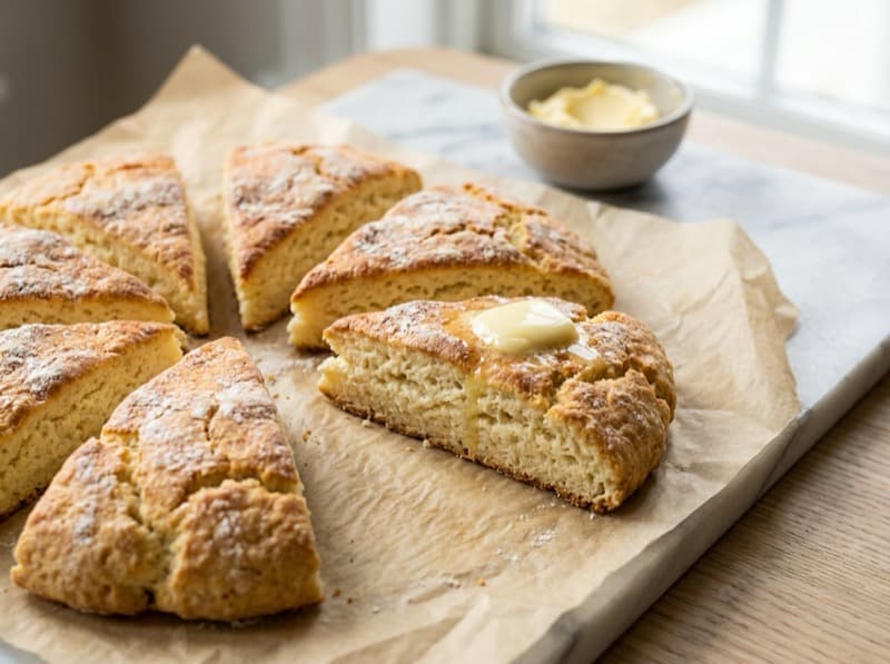 Proteinrike cottage cheese scones